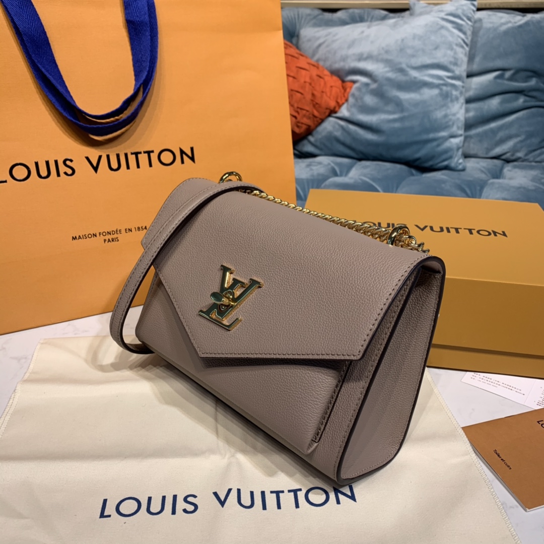 Louis Vuitton MYLOCKME CHAIN BAG Shoudler Bag M56137 Greige Gray/Beige